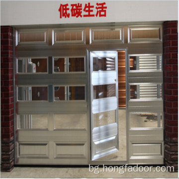 Прозрачна секционна акрилна гаражна врата